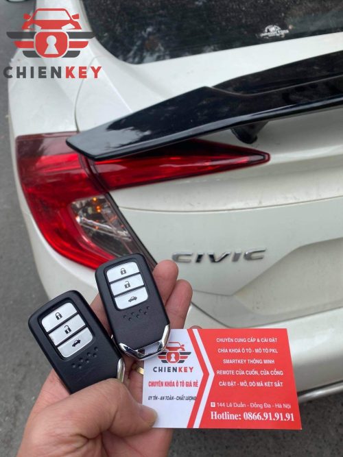 chìa khóa thông minh xe honda civic
